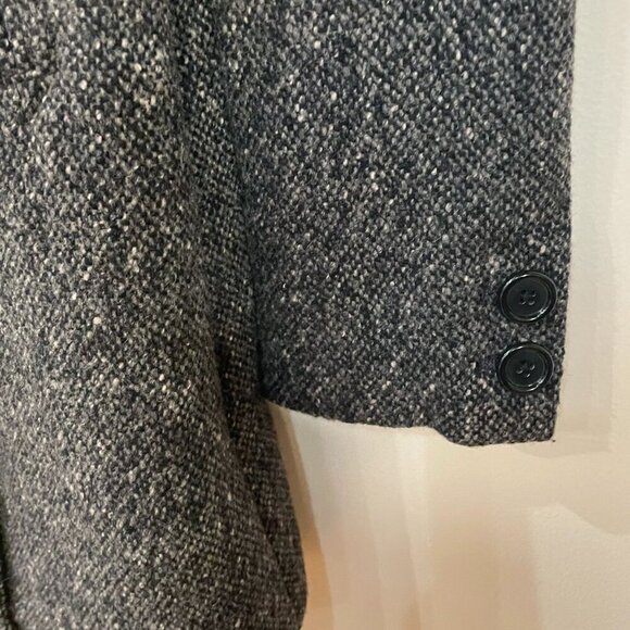VTG J.Crew Wool Blend Peacoat Charcoal Marl XS EUC - Picture 5 of 7